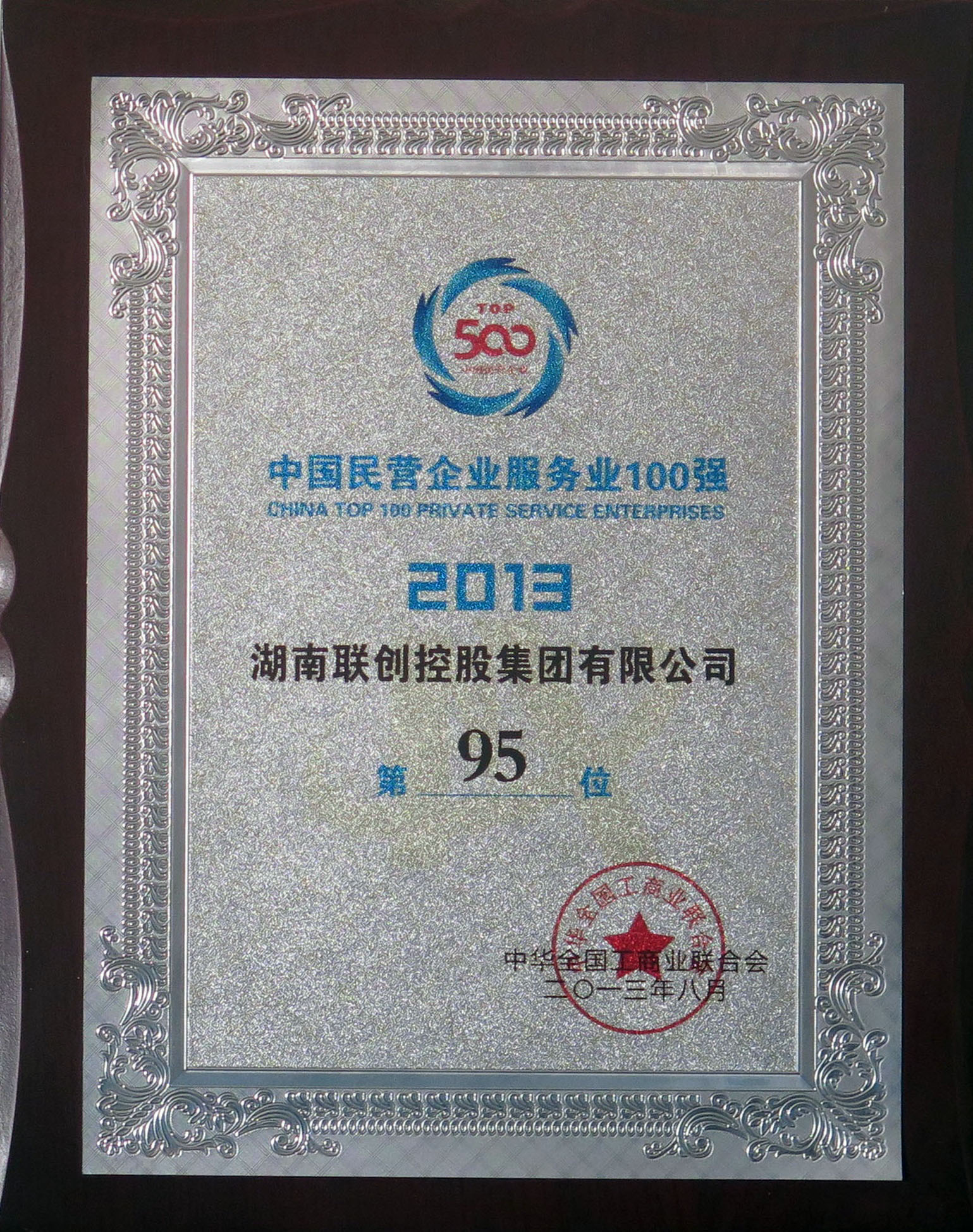 2013年中國民營企業服務業100強