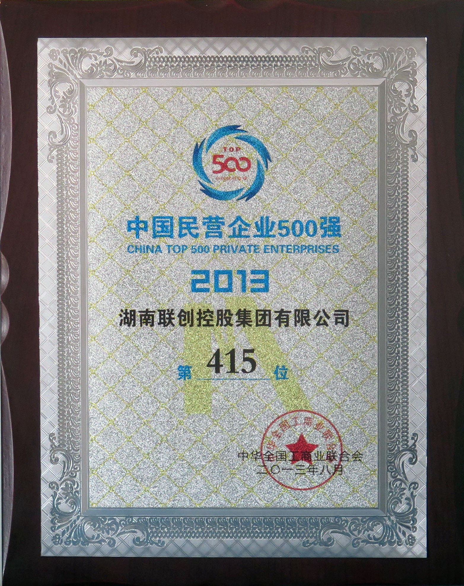 2013年中國民營企業500強